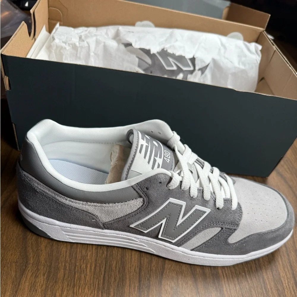 New Balance 480 Men’s 14 Athletic Shoe - Castlerock / Shadow Grey / Rain Cloud - Picture 4 of 8